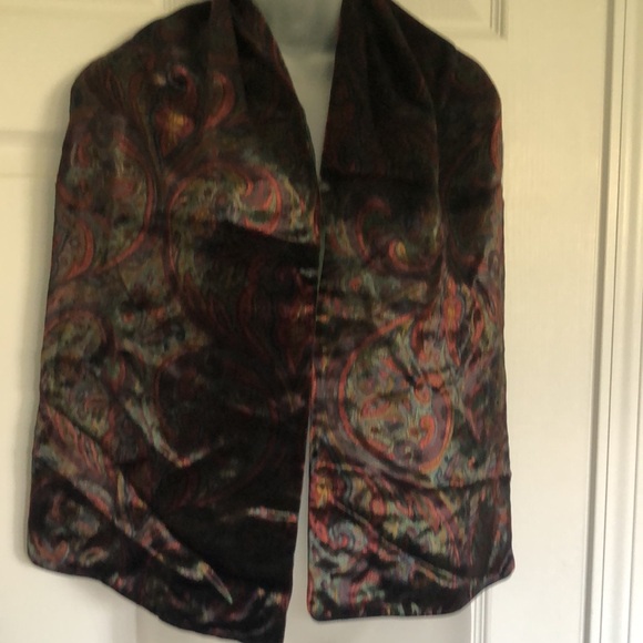 Fashionable Polo by Ralph Lauren Double layered Paisley pattern scarf. Italy - Picture 7 of 15